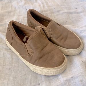 Tan boys dress shoe